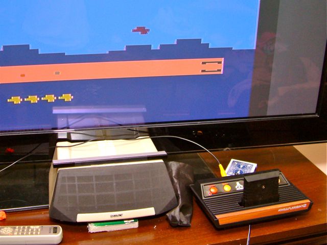 Hooking up atari flashback to modern shop tv